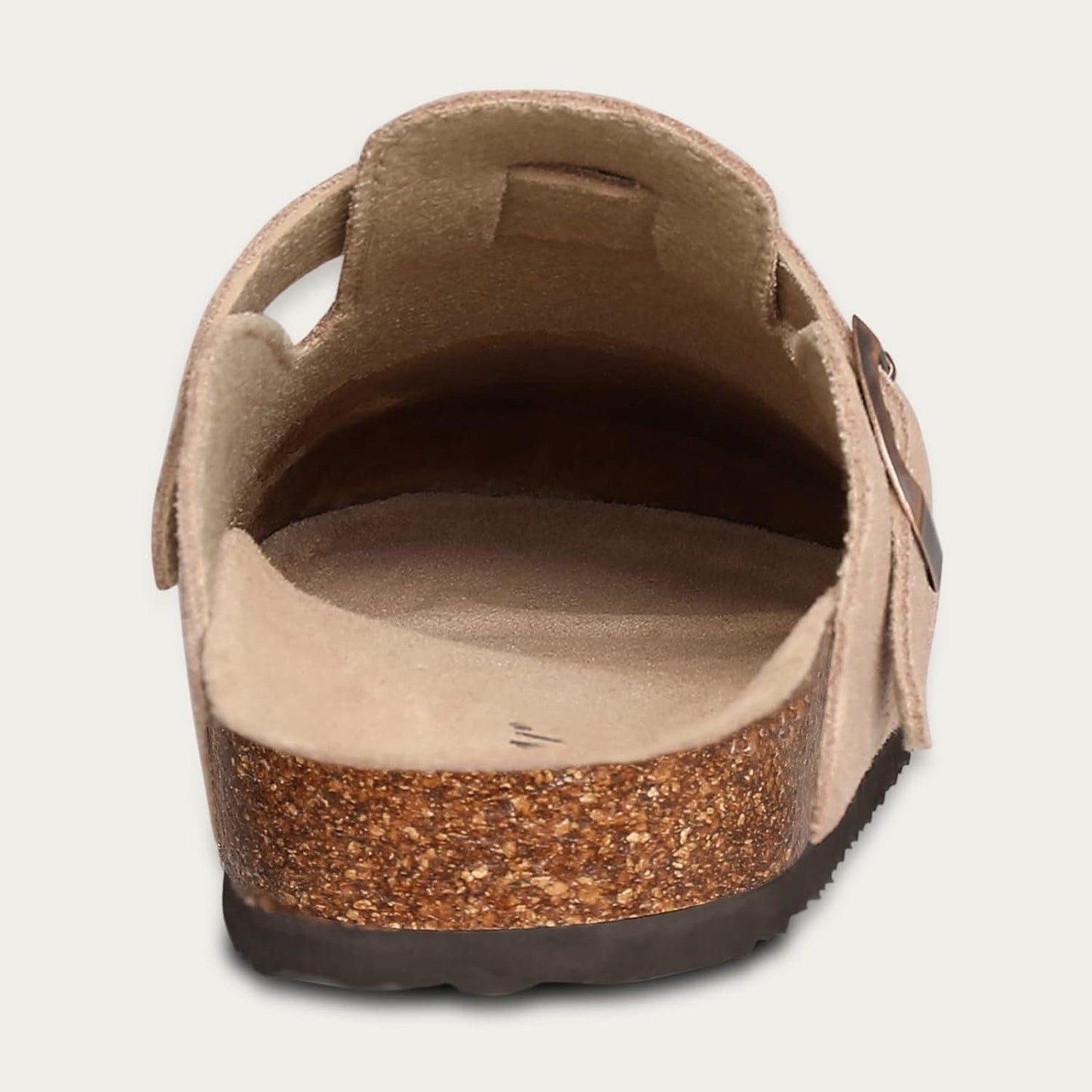 Women'S Suede Clogs Leather Mules Cork Footbed Sandals Potato Shoes with Arch Support